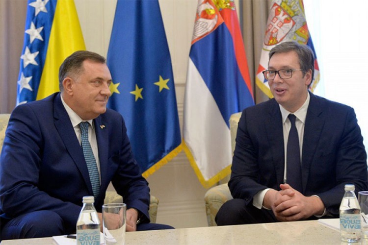 Dodik i Vučić: Nema zatvaranja granice između RS i Srbije