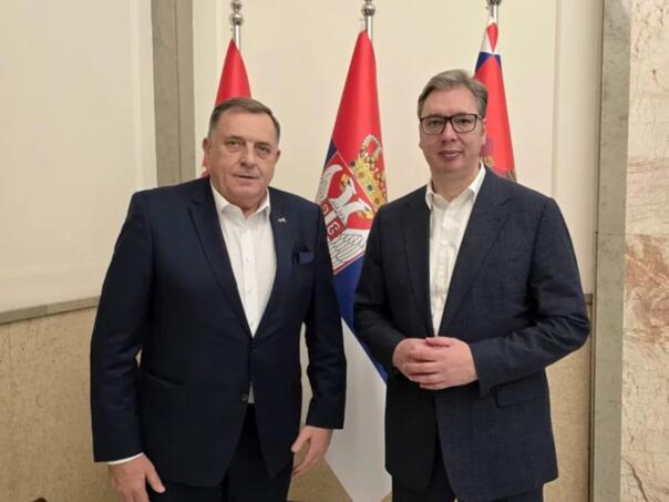 Dodik i Vučić ponovo "rame uz rame"