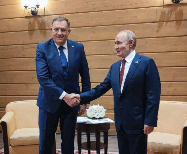 Dodik iz Sočija: Rusija predsjedava Vijećem sigurnosti a BiH je na dnevnom redu