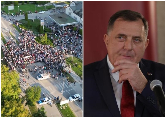 Dodik: Na protestima bilo 12 hiljada ljudi