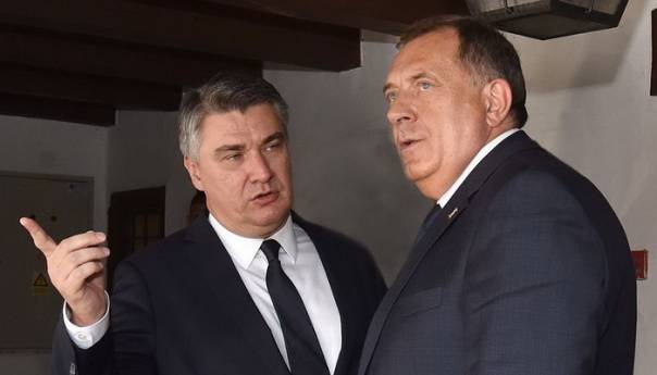 Dodik na sastanku s Milanovićem u Zagrebu