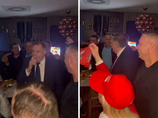 Dodik nakon pobjede zapjevao hitove Brene i Mitra Mirića