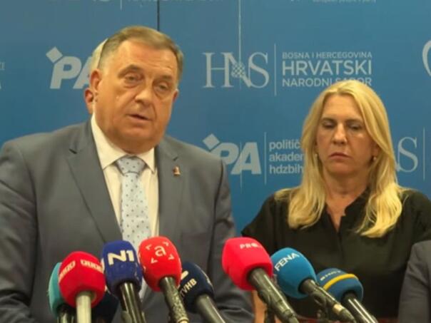Dodik nakon sastanka s Čovićem: Obezbijediti hrvatskom narodu izbornu jedinicu
