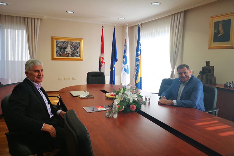 Dodik: S Čovićem o Mostaru i posjeti Palmera