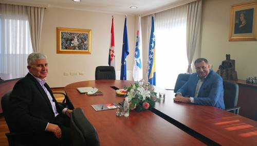 Dodik: S Čovićem o Mostaru i posjeti Palmera