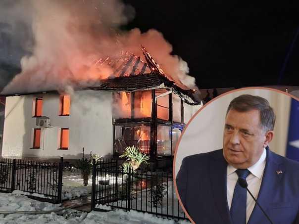 Dodik obećao 50.000 KM za obnovu izgorjele džamije u Brčkom