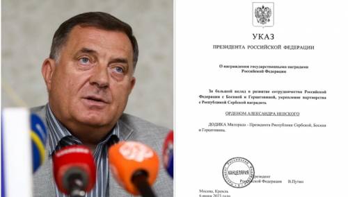 Dodik objavio Putinov ukaz: Ponosan sam
