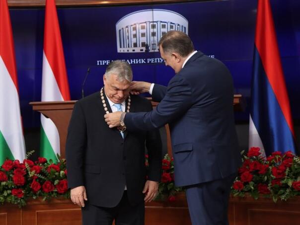 Dodik odlikovao Orbana najvišim ordenom RS