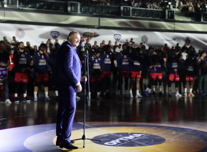 Dodik otvorio košarkaški turnir u Banjaluci, zasvirala himna Rusije