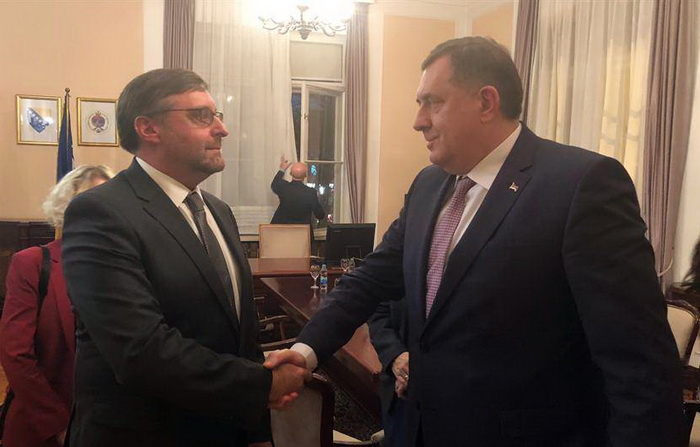 Dodik: Palmer prenio da je stav SAD da su Kosovo i RS neuporedivi