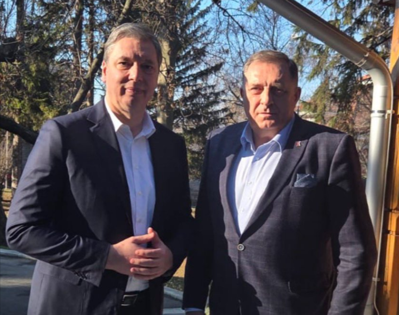 Dodik s Vučićem: „Dejtonski sporazum je srušen“