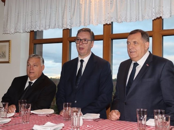 Dodik s Vučićem i Orbanom: RS i Srbija su uvijek zajedno
