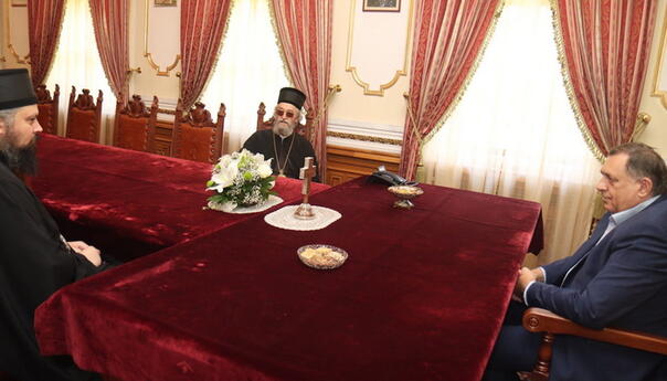 Dodik sa Јefremom: Crkva čuva identitet i okuplja srpski narod