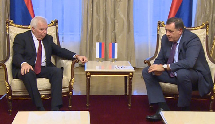 Dodik sa Ivancovim i na prijemu kod mitropolita Hrizostoma