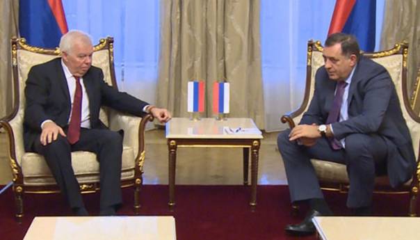 Dodik sa Ivancovim i na prijemu kod mitropolita Hrizostoma