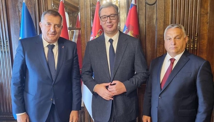 Dodik sa Vučićem i Orbanom: Očigledno je da postoji zabrinutost