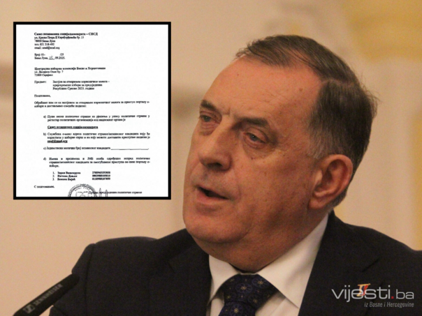 Dodik se potpuno ponizio: Lično potpisao prijavu SNSD-a za izbore