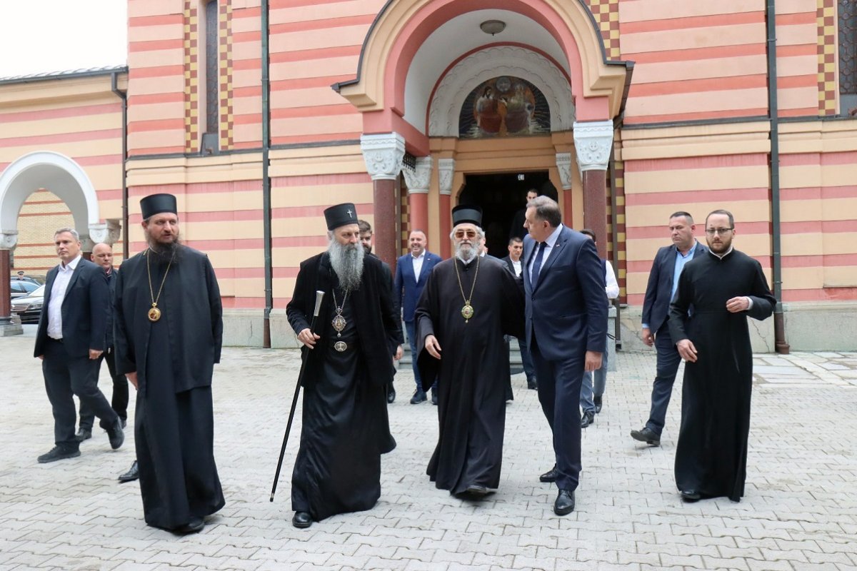 Dodik se sastao sa partijarhom srpskim Porfirijem