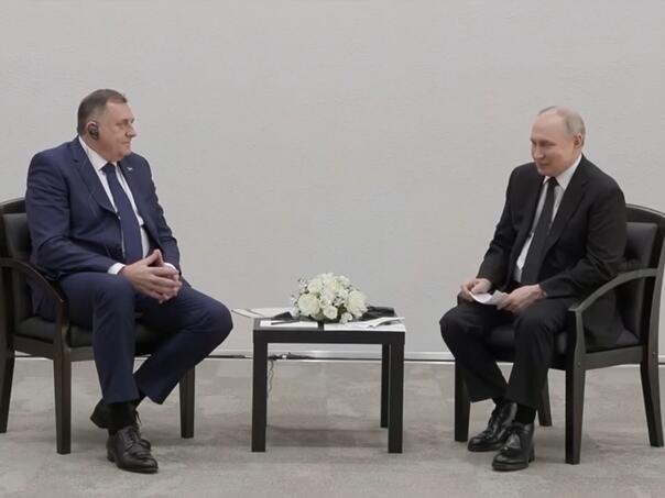 Dodik se sastao sa Putinom: RS neće uvoditi sankcije Rusiji