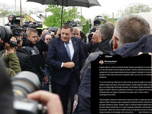 Dodik 'tweeta' tokom ročišta: Poslao poruku Schmidtu