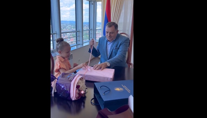 Dodik ugostio djevojčicu Mašu