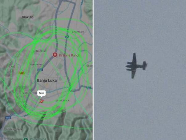 Dok je Dodik u Moskvi, avion EUFOR-a kruži iznad Banjaluke