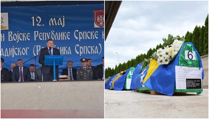 Dok je u Bratuncu sahranjivana djevojčica Amira, u RS slavljena vojska koja je ubila