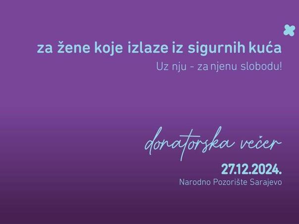 Donatorska večer 'Uz nju - za njenu slobodu' večeras u Narodnom pozorištu