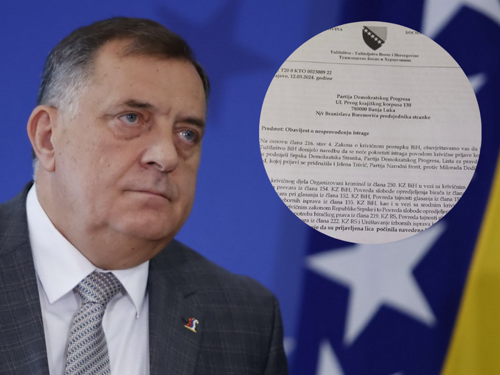 Donesena naredba o nesprovođenju istrage protiv Dodika po prijavi opozicije