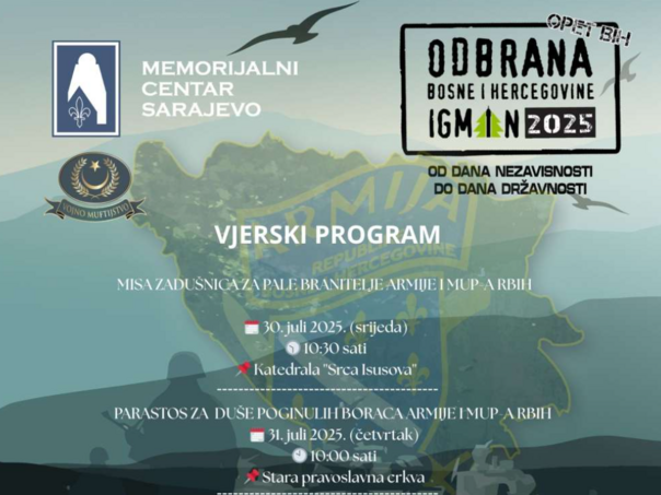 Dova za domovinu bit će proučena 1. augusta na platou ratne džamije na Igmanu