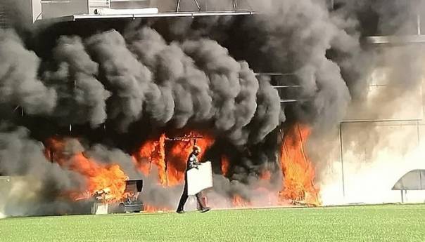 Drama u Andori: Požar na stadionu pred meč s Engleskom
