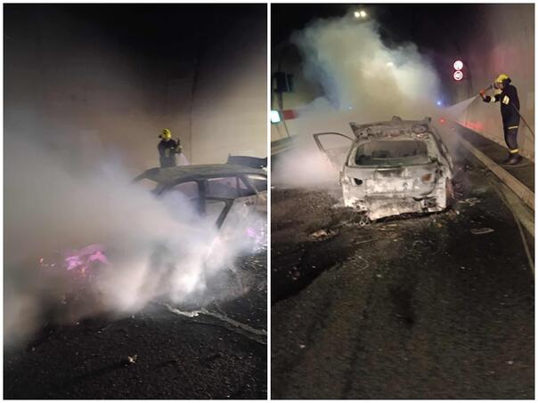 Dramatične scene: Auto planuo u tunelu Ivan
