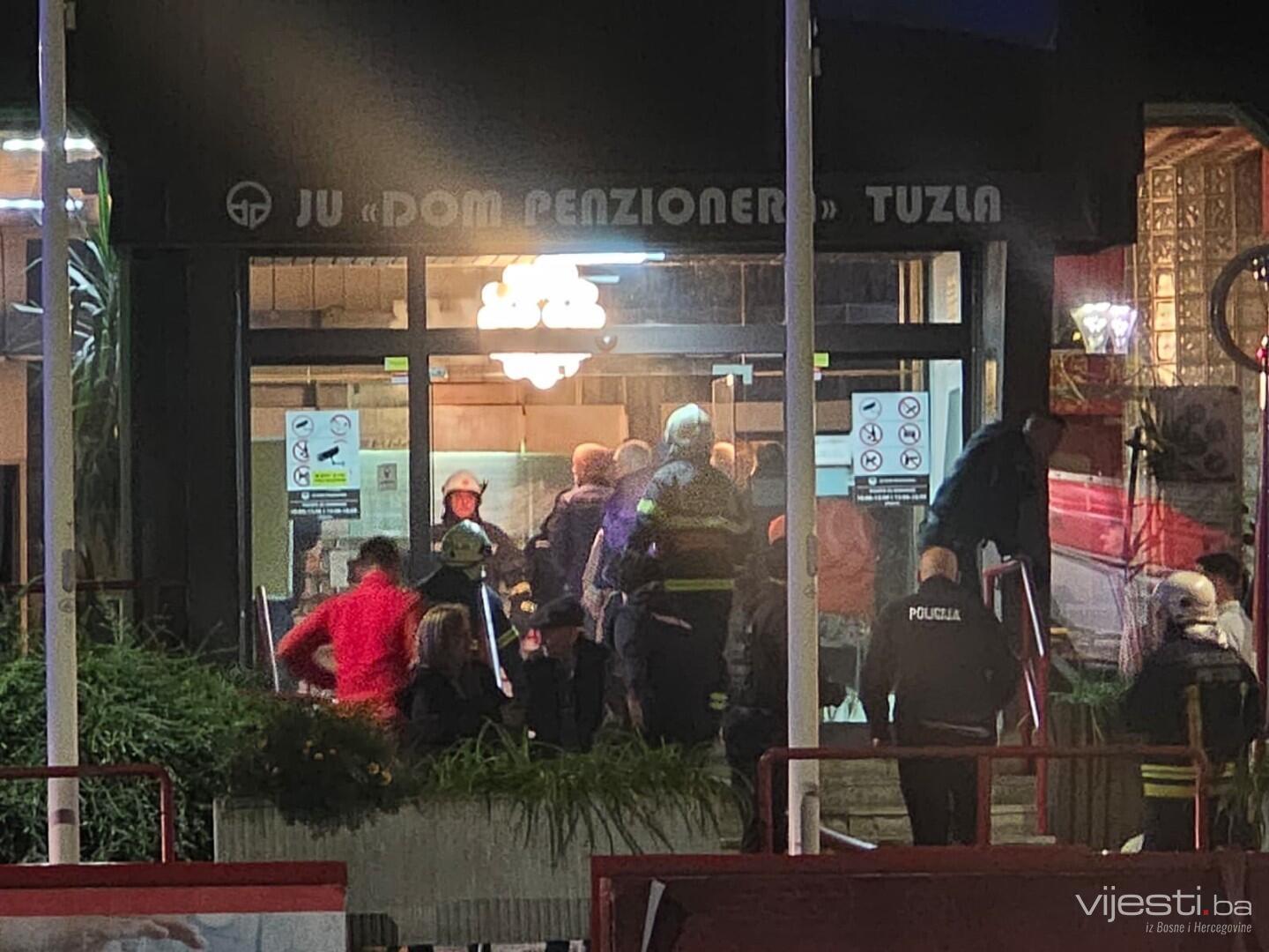 Dramatični prizori iz Tuzle: Evakuacija nakon velikog požara