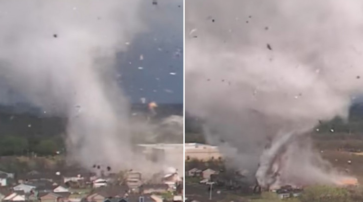 Dronovi snimili tornado, nosio je kuće i automobile