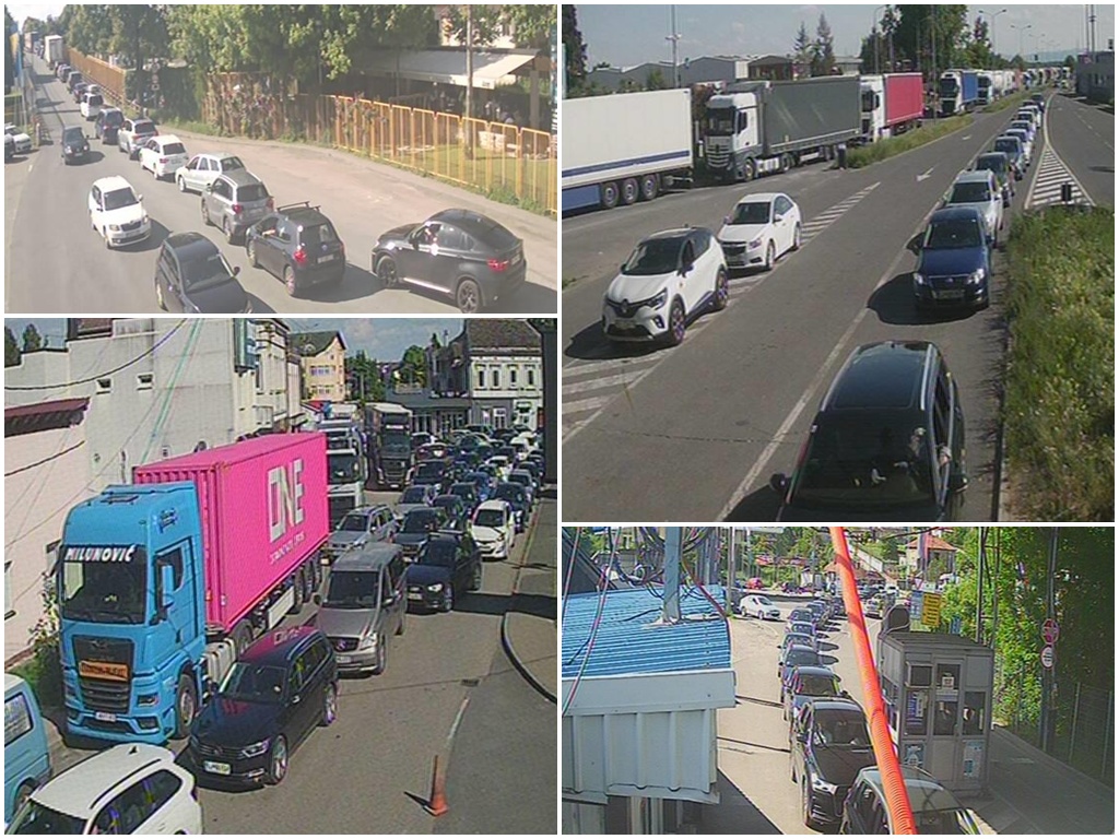 Duge kolone na izlazu iz BiH na pet graničnih prelaza