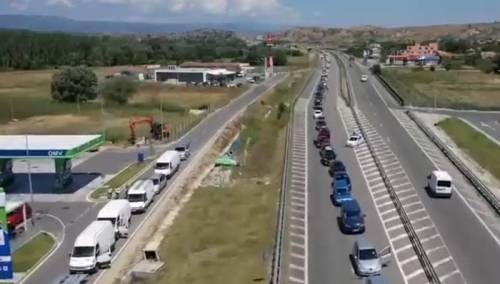 Duge kolone vozila na granici između Bugarske i Grčke