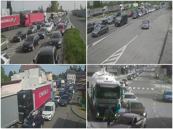 Duge kolone vozila na izlazu iz BiH