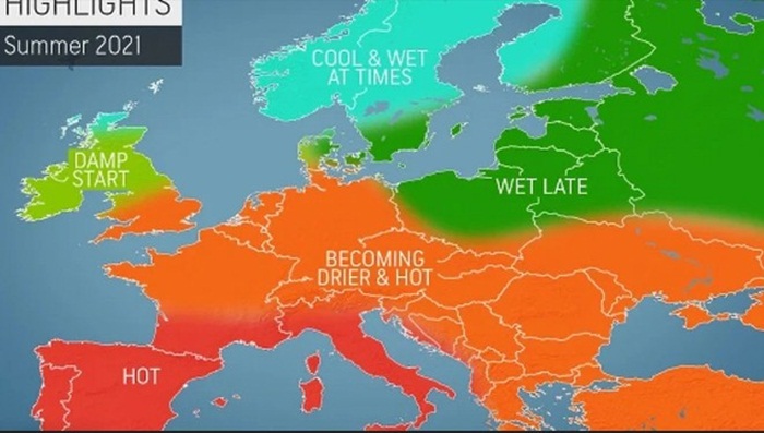Dugoročna prognoza za Europu: Čeka nas vruće ljeto!