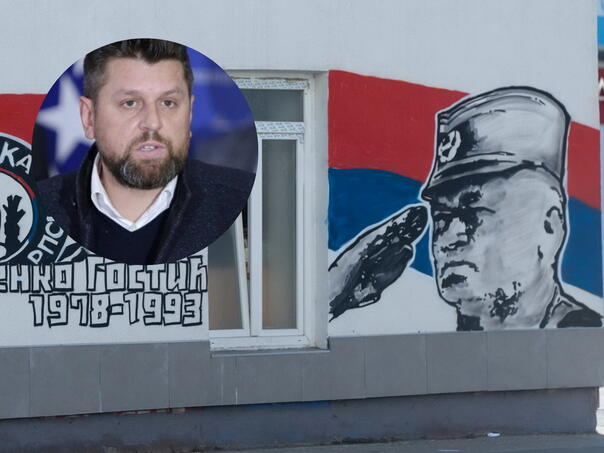Duraković: Povratnici uznemireni, mural Mladiću mora biti uklonjen zakonskim putem