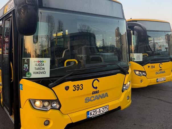 Dva nova autobusa od jutros voze na linijama Ilidža - Tarčin - Vukovići i Ilidža - Osjek