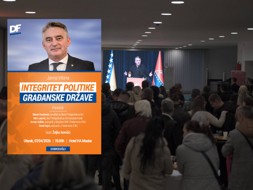 Trinaest godina DF-a obilježit će se u Mostaru, dolazi i Komšić