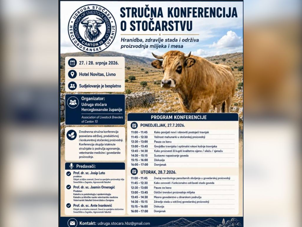Dvodnevna konferencija u Livnu okupila stručnjake iz područja stočarstva