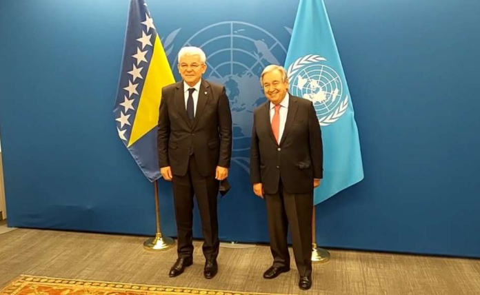 Džaferović i Gutereš: Međunarodne trupe imaju pravo prisustva u BiH 