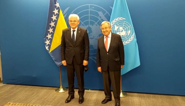 Džaferović i Gutereš: Međunarodne trupe imaju pravo prisustva u BiH