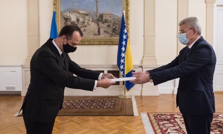 Džaferović primio akreditive novoimenovanog ambasadora Ukrajine za BiH
