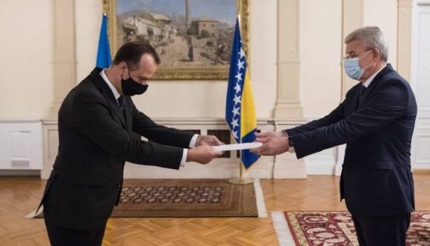 Džaferović primio akreditive novoimenovanog ambasadora Ukrajine za BiH