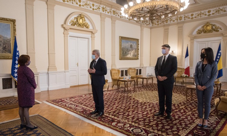 Džaferović primio akreditivno pismo novoimenovane francuske ambasadorice Toudic
