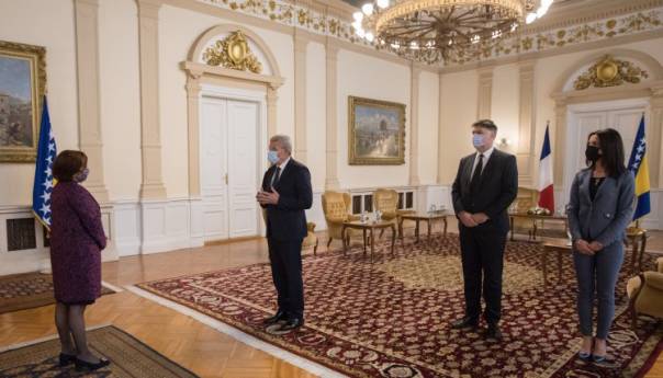 Džaferović primio akreditivno pismo novoimenovane francuske ambasadorice Toudic