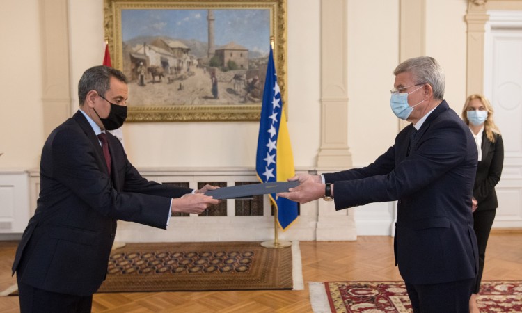 Džaferović primio akreditivno pismo novoimenovanog ambasadora Egipta
