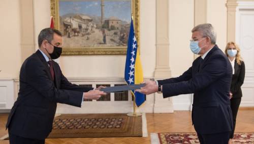 Džaferović primio akreditivno pismo novoimenovanog ambasadora Egipta